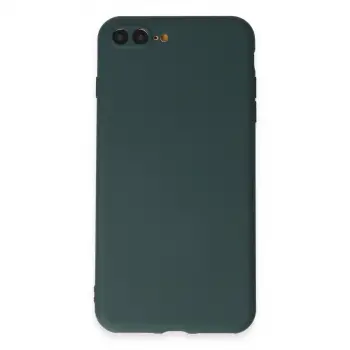 İphone 7 Plus Kılıf First Silikon - Koyu Yeşil
