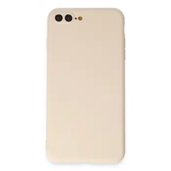 İphone 7 Plus Kılıf First Silikon - Krem