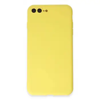 İphone 7 Plus Kılıf First Silikon - Sarı