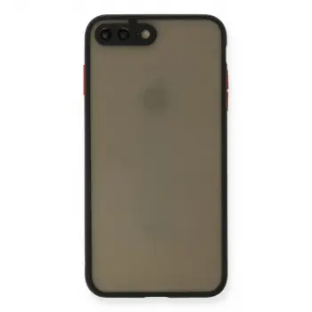 İphone 7 Plus Kılıf Montreal Silikon Kapak - Siyah