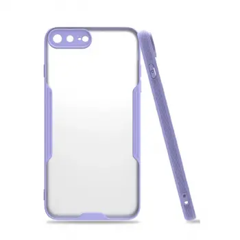 İphone 7 Plus Kılıf Platin Silikon - Lila