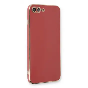İphone 7 Plus Kılıf Volet Silikon - Kırmızı
