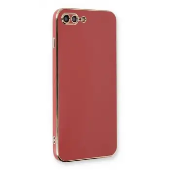 İphone 7 Plus Kılıf Volet Silikon - Kırmızı
