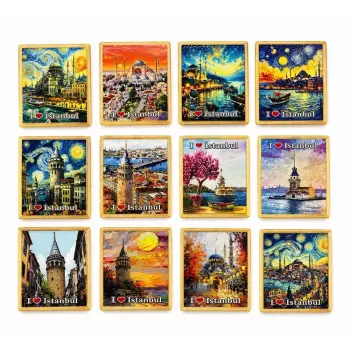 İstanbul Temalı Buzdolapı Süsü Magnet Alk5404