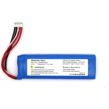 Jbl Flip 3 Uyumlu 3.7v 3000 Mah Soketli Batarya