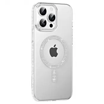 Joko  İphone 14 Pro Max Move Taşlı Magsafe Kapak - Natural Grey