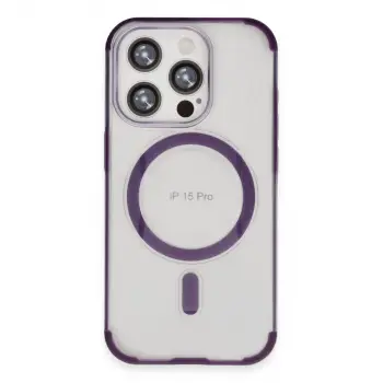 Joko  İphone 15 Pro Hilton Magsafe Kapak - Derin Mor