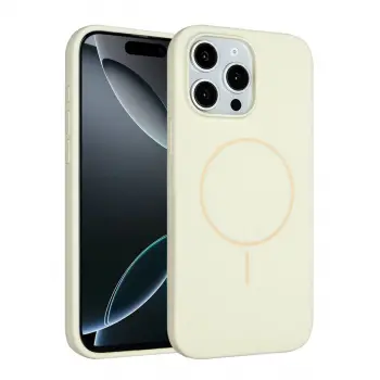 Joko  İphone 15 Pro Max Kılıf Jully Magsafe Kapak - Bej