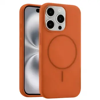 Joko  İphone 15 Pro Max Kılıf Jully Magsafe Kapak - Turuncu
