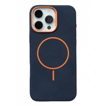 Joko  İphone 15 Pro Max Luno Deri Magsafe Kapak - Mavi