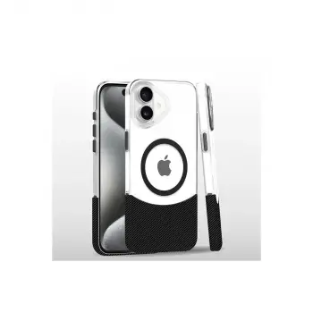 Joko  İphone 16 Plus Carbon Puzzle Magsafe Kapak - Siyah