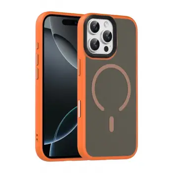 Joko  İphone 16 Pro Max Megane Magsafe Kapak - Turuncu