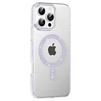 Joko  İphone 16 Pro Max Move Taşlı Magsafe Kapak - Lila
