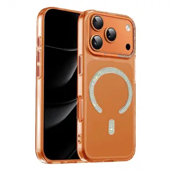 Joko  İphone 17 Pro Tash Diamond Magsafe Kapak - Turuncu