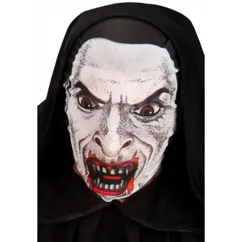 Kafaya Tam Geçmeli Bez Vampir Maskesi - Streç Korku Maskesi - 3d Baskılı Maske Model 2