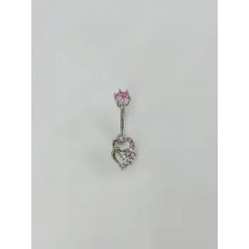 Kalp Detaylı Göbek Piercing - Pg0117