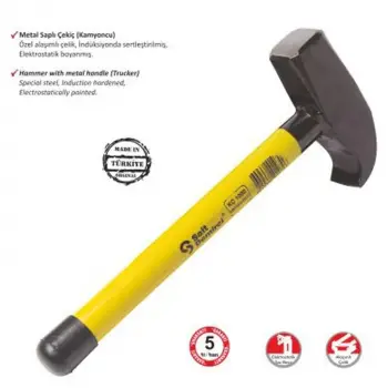 Kamyoncu Metal Saplı Çekiç 1500 Gr