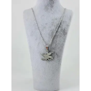 Kartal Figürü Çelik Erkek Kolye - Ekl0097