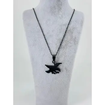 Kartal Figürü Çelik Erkek Kolye - Ekl0092