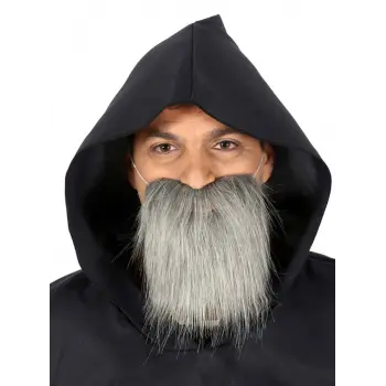 Kırçıllı Korsan Sakalı Gri Renk Takma Sakal