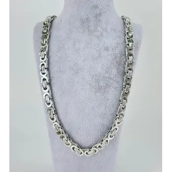 Rodyum Çelik Erkek Kolye 60 Cm - Ekl0050