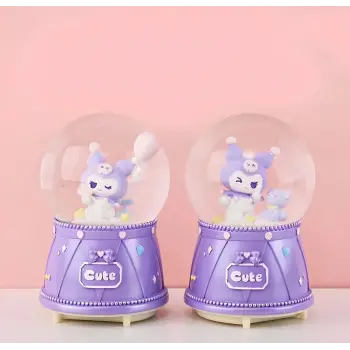 Kuromi Işıklı Müzikli Kar Küresi Orta Boy Alk3118