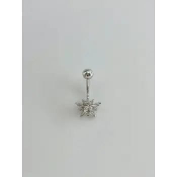 Kutup Yıldızı Detaylı Göbek Piercing - Pg0161