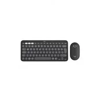 Logitech 920-012245 Grafit Pebble 2 Combo Çoklu Sessiz Kablosuz Türkçe Q Klavye Mouse Seti (KDO)