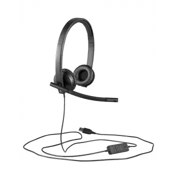 Logitech 981-000575 H570E Stereo Usb Çift Taraflı Headset Mikrofonlu  Kulaklık (KDO)