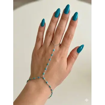 Mavi Taşlı Çelik Şahmaran - Sahmar0094