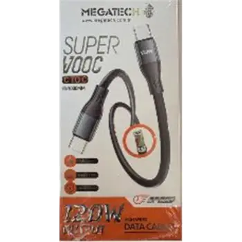 Megatech MT-120T Hasır 120W Type-C To Type-c Data Kablosu (KDO)