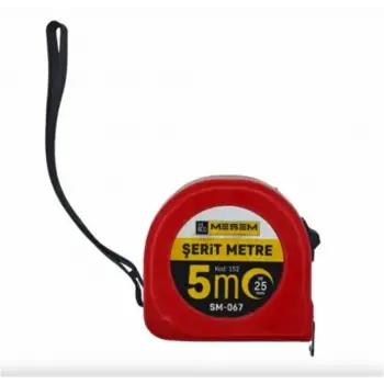 Meşem Çelik Şerit Metre 5x25 Mm Sm-067 152 (KDO)