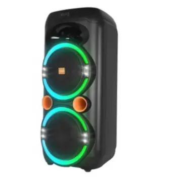 Mikado MD-79KP 30W Işıklı Siyah 1 UHF UV Mikrofonlu USB-BT-TF-TWS-AUX Type-C Şarjlı Hoparlör