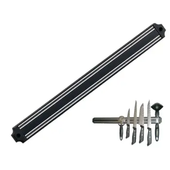 Mıknatıslı Bıçak Tutucu Stand - 49 Cm, Siyah
