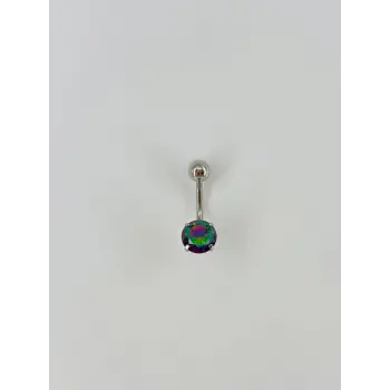Mistik Topaz Taşlı Göbek Piercing - Pg0002