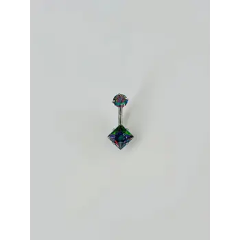 Mistik Topaz Taşlı Göbek Piercing - Pg0019