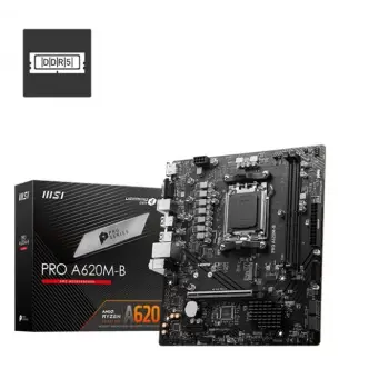 Msı Pro A620M-B AMD A620 AM5 Soket DDR5 6800(OC)MHz mATX Anakart (KDO)
