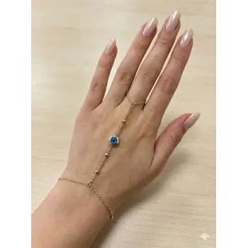 Nazar Boncuğu Detaylı Çelik Şahmaran - Sahmar0067