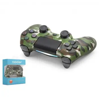 NODAR ND400L PS4 Uyumlu Kablosuz GamePad Oyun Kolu - Yeşil Kamuflaj
