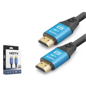 NODAR ND4050 HDMI 2.0 Kablo 4K 60 Hz OD 8.0 mm 1.5 m Siyah Mavi (KDO)