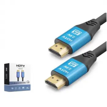NODAR ND4055 HDMI 2.0 Kablo 4K 60 Hz OD 8.0 mm 20 m Siyah Mavi (KDO)