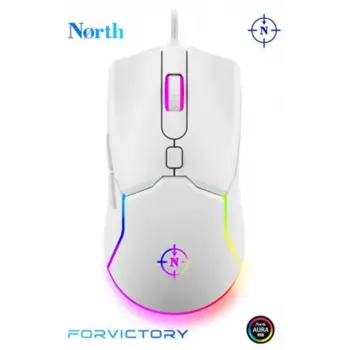 North Air White RGB Kablolu Profesyonel Oyuncu Mouse (KDO)