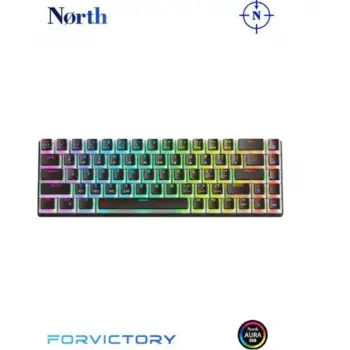 North Odin Pro WL68 LightCore Kablosuz Bluetooth RGB Red Switch Türkçe Siyah Mekanik Gaming Klavye (KDO)