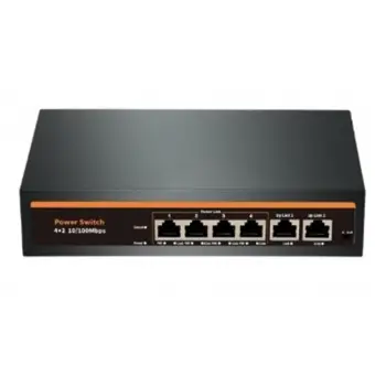 Nova NVC-INTSF0420FB2L 24V INTERCOM 4+2 PORT POE SWITCH (10-100) (KDO)