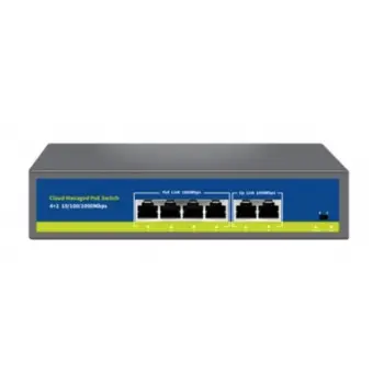 Nova NVC-S21-4GP2G 4 Port 2 Uplink Full Gigabit Cloud Poe Switch (KDO)