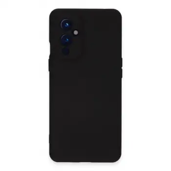 One Plus 9 Kılıf Nano İçi Kadife Silikon - Siyah