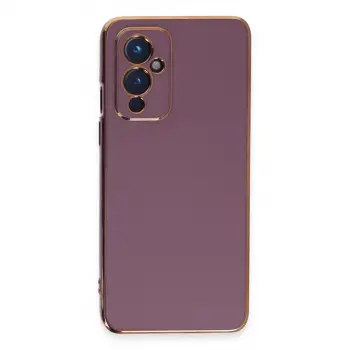One Plus 9 Kılıf Volet Silikon - Mor