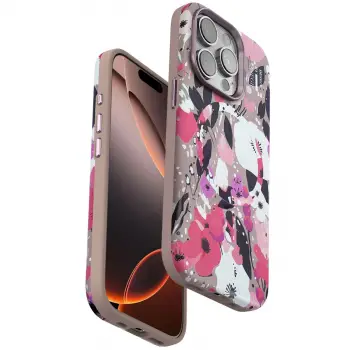 Onegif  İphone 14 Pro Max Flower Series Magsafe Kapak - Pembe