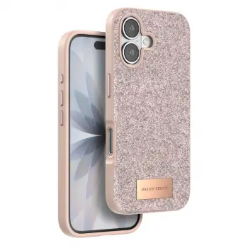 Onegif  İphone 17 Bright Simli Kapak - Pembe