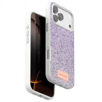 Onegif  İphone 17 Pro Bright Simli Kapak - Lila